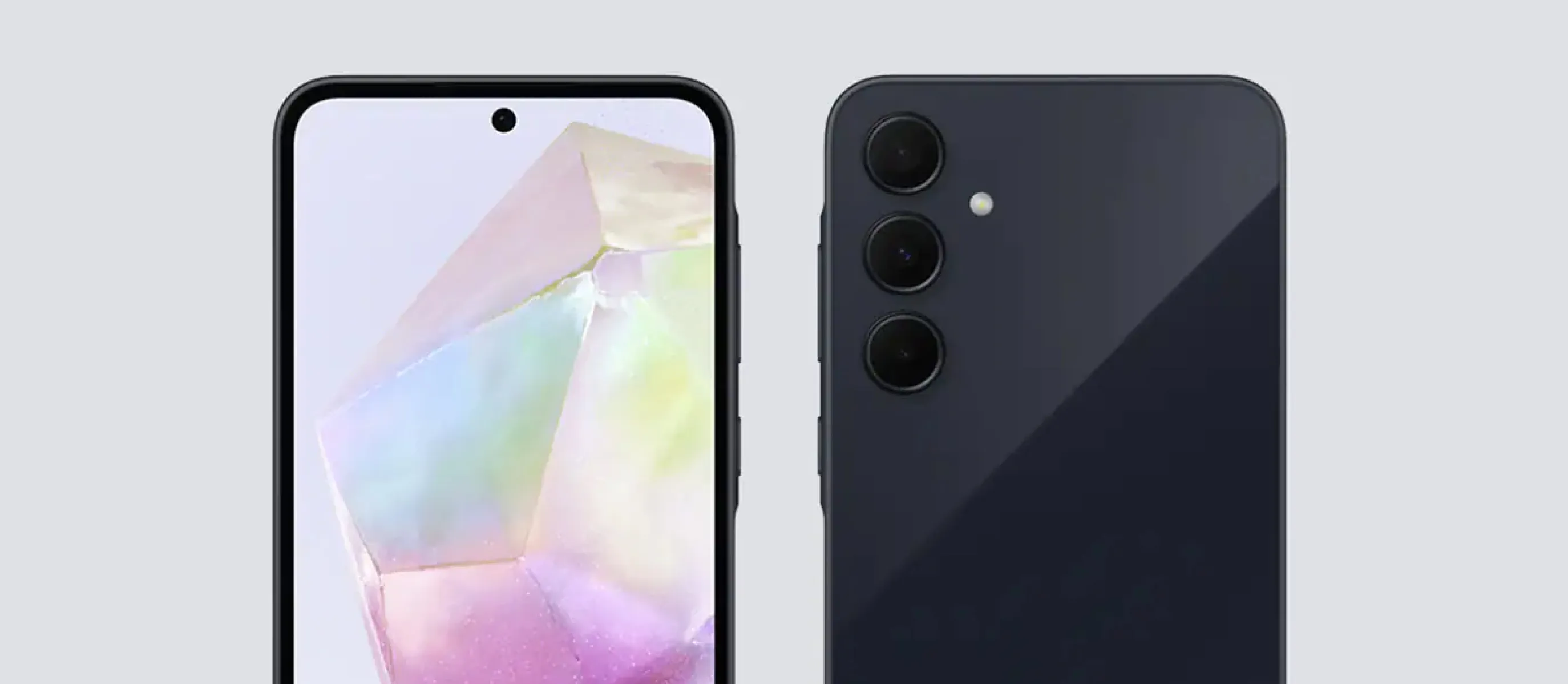 갤럭시A35 관한 콘텐츠에 첨부된 사진으로 6.6인치 디스플레이를 예시로 보여주는 이미지예요.