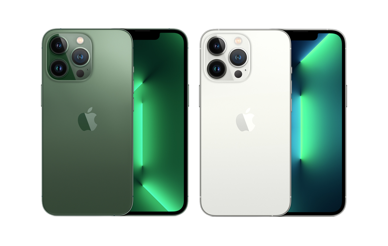 아이폰13 Pro 알파인 그린, 실버