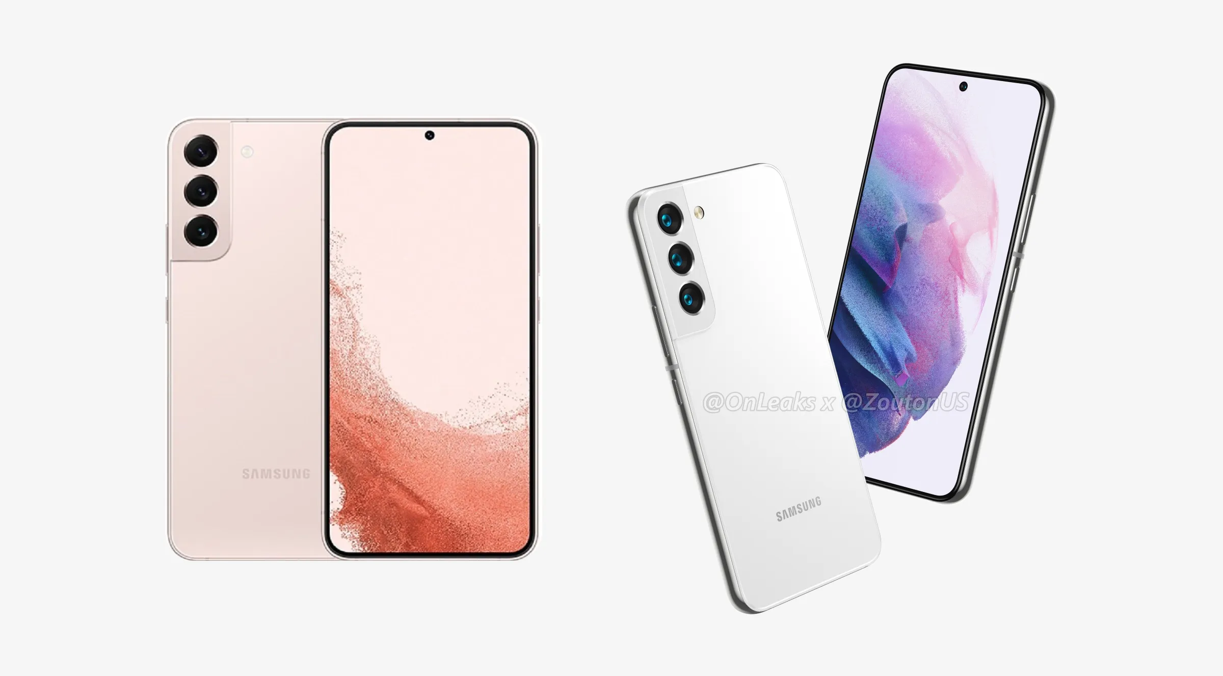 갤럭시 S22와 갤럭시 S23 예상 디자인