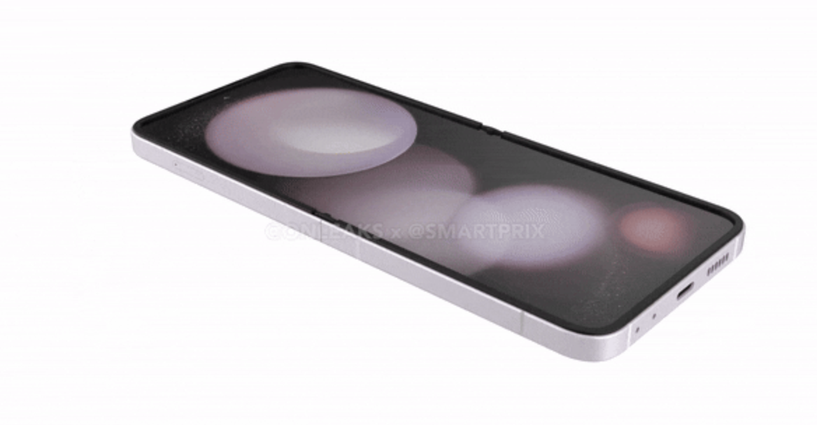 갤럭시 Z 플립6 콘텐츠 내용 중, 갤럭시 Z 플립6 예상 외관을 보여주는 이미지입니다.