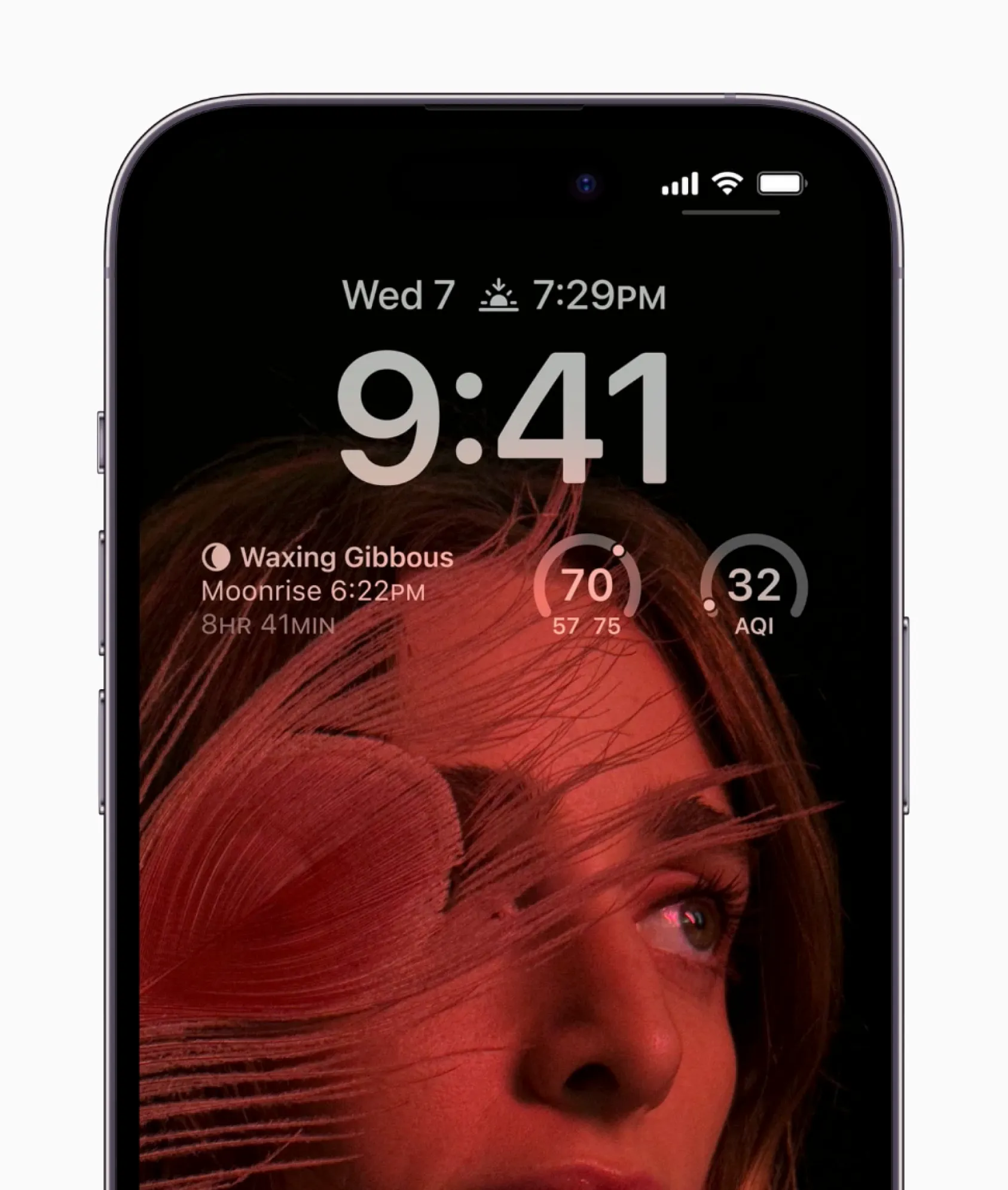 평소 화면을 켰을 때 디스플레이 모습